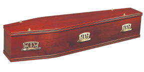 Exeter / Exmoor Mahogany veneered coffin
