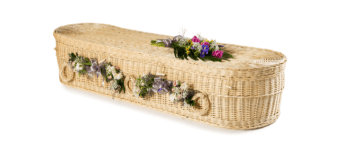 Natural Light Willow Coffin - Rounded Option